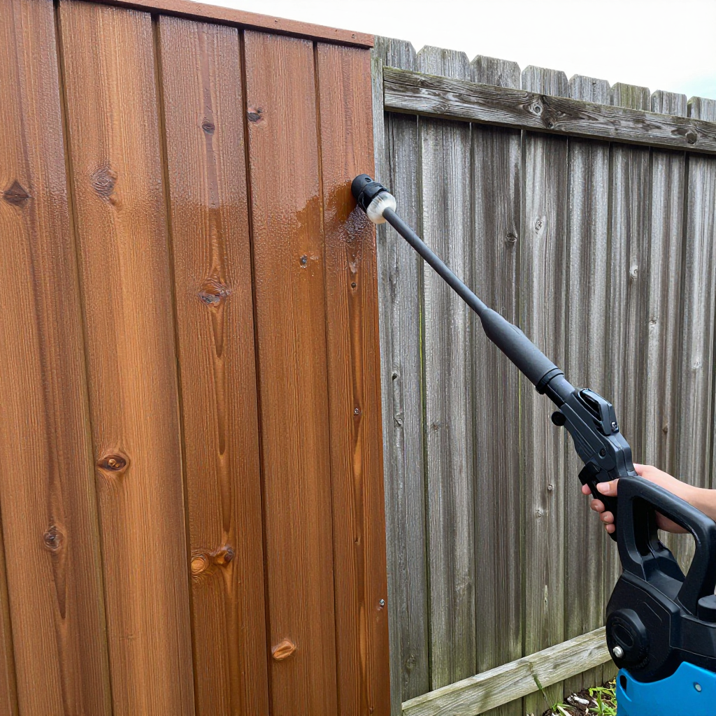 Pressure Washing Fence Cleaning