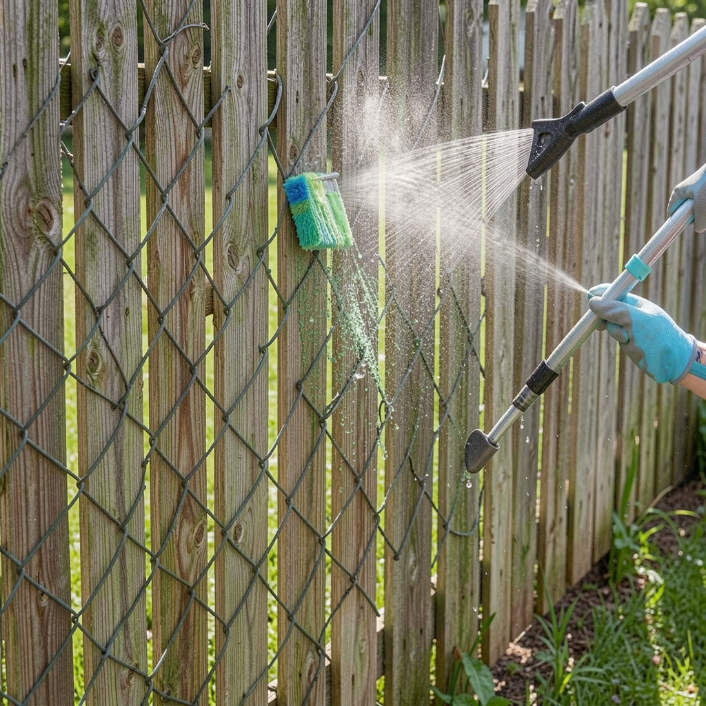 Clean Wooden Fence Exterior