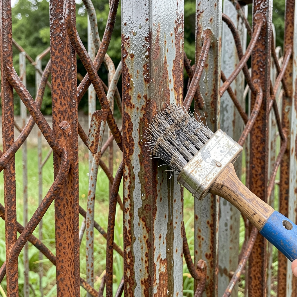 Clean Wooden Fence Backyard