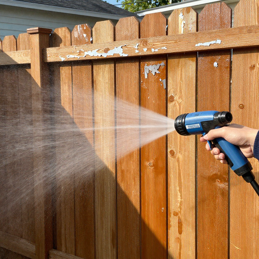 Clean White Vinyl Fence